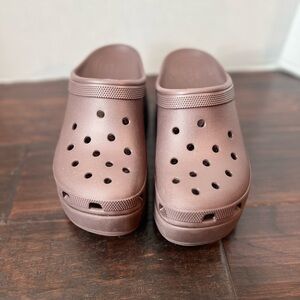 Brown CROCS Clogs with Ventilation Holes